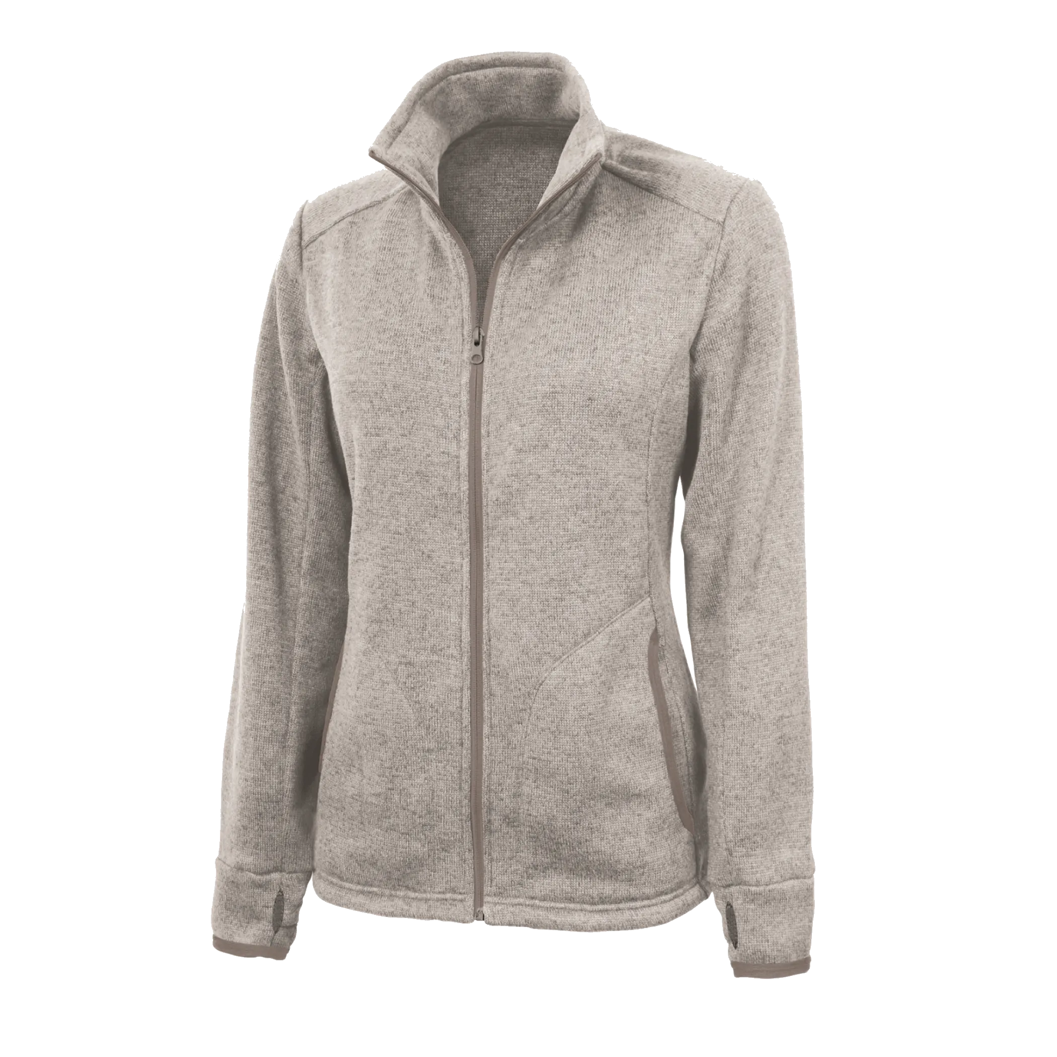 D2003W Ladies Heathered Fleece Jacket