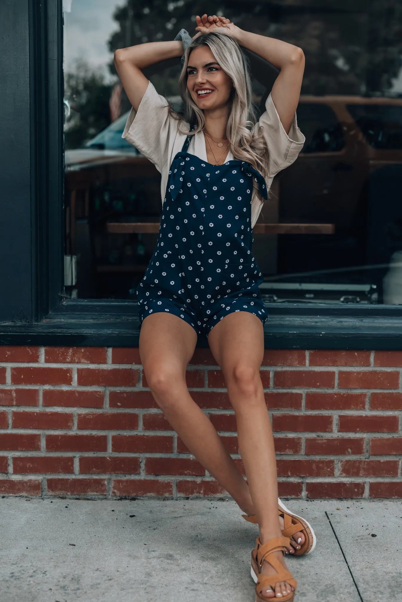 Daisy Overall Shorts FINAL SALE