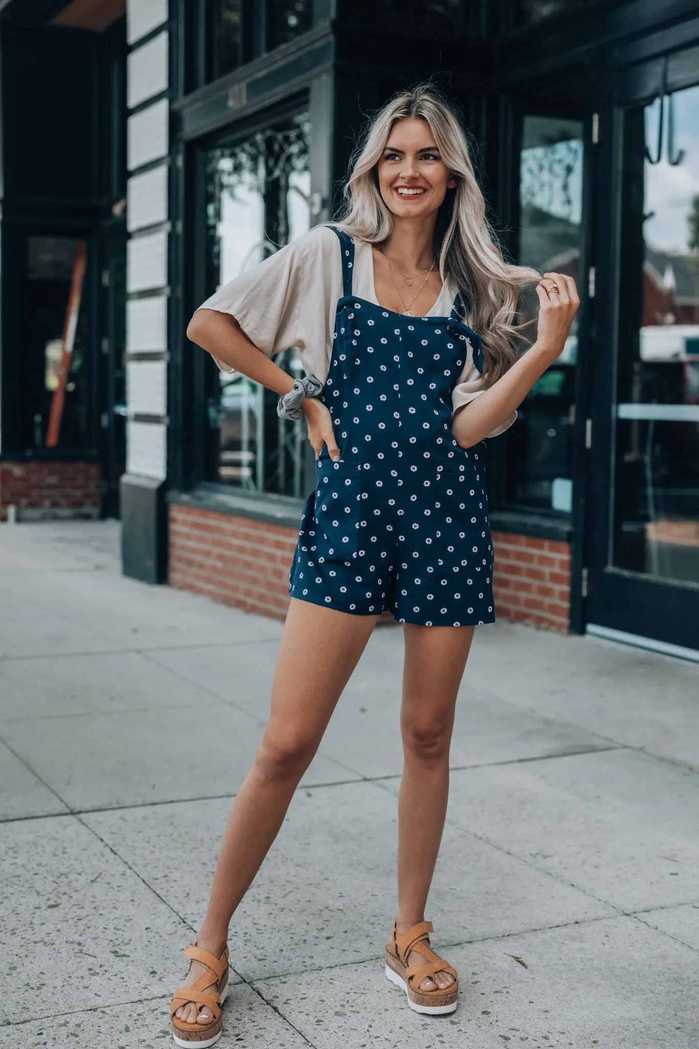 Daisy Overall Shorts FINAL SALE