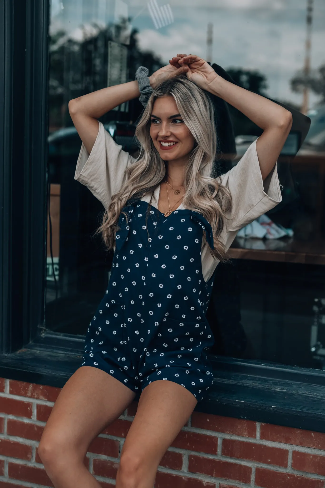 Daisy Overall Shorts FINAL SALE