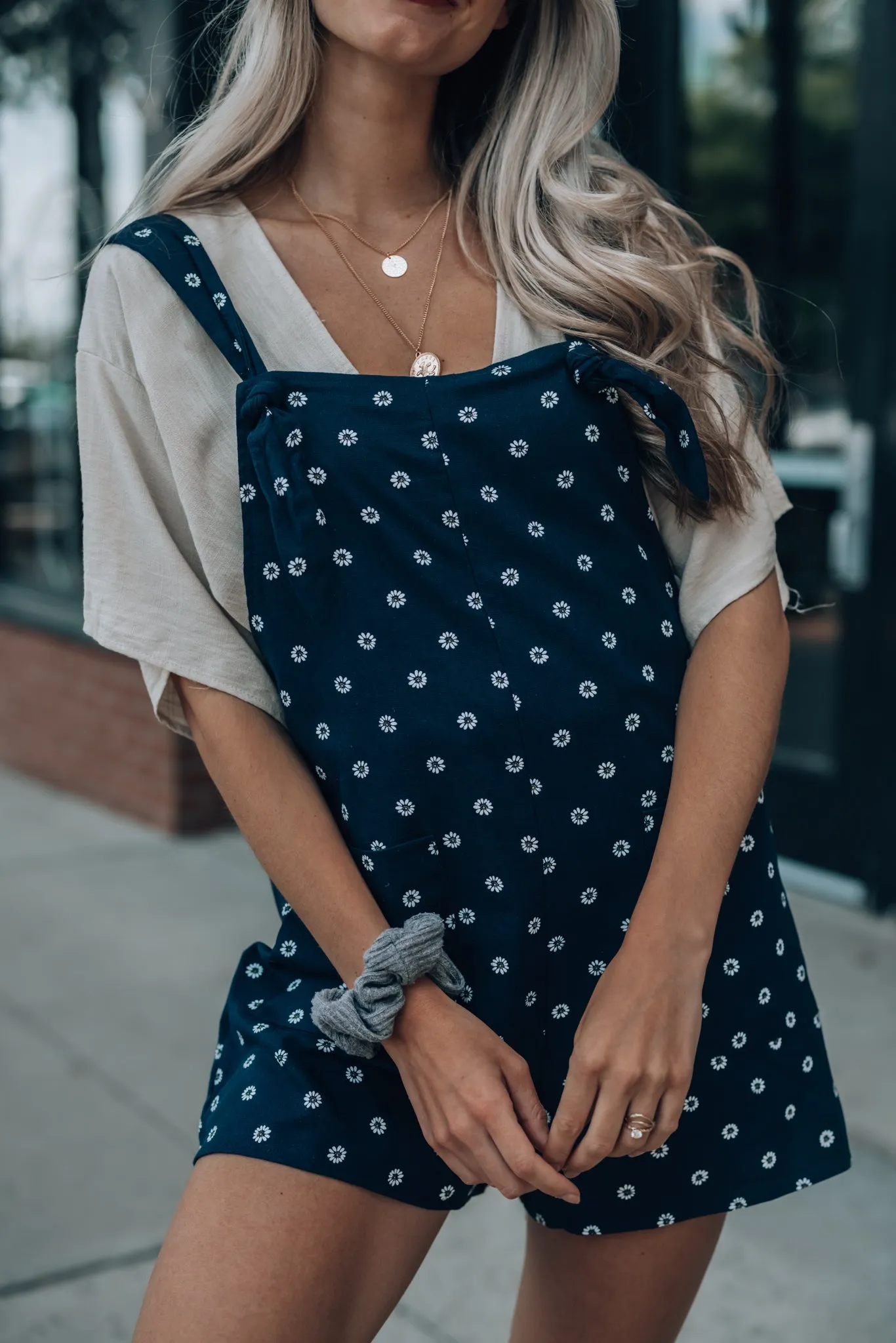 Daisy Overall Shorts FINAL SALE