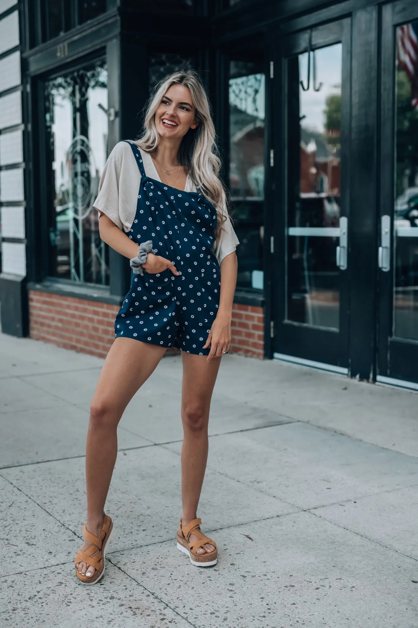Daisy Overall Shorts FINAL SALE