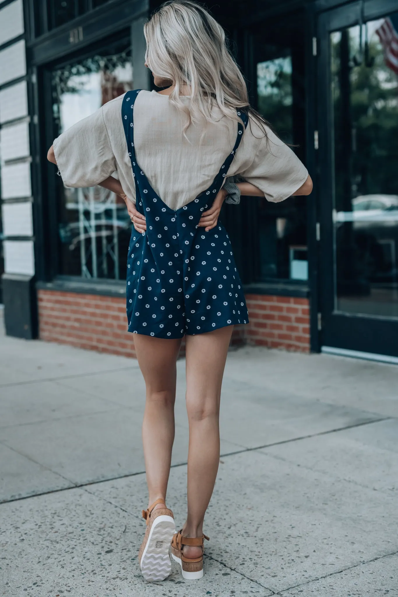 Daisy Overall Shorts FINAL SALE