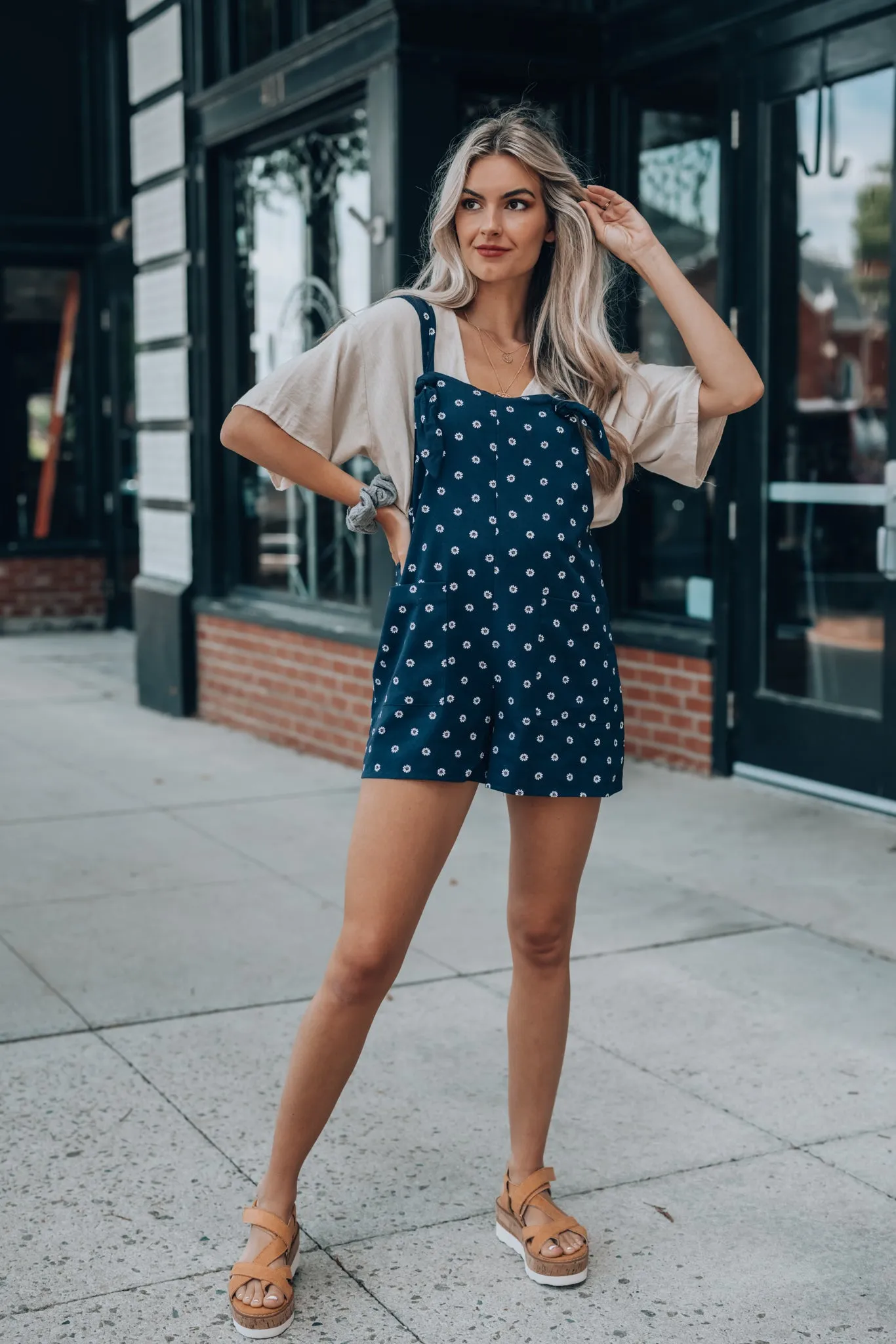 Daisy Overall Shorts FINAL SALE
