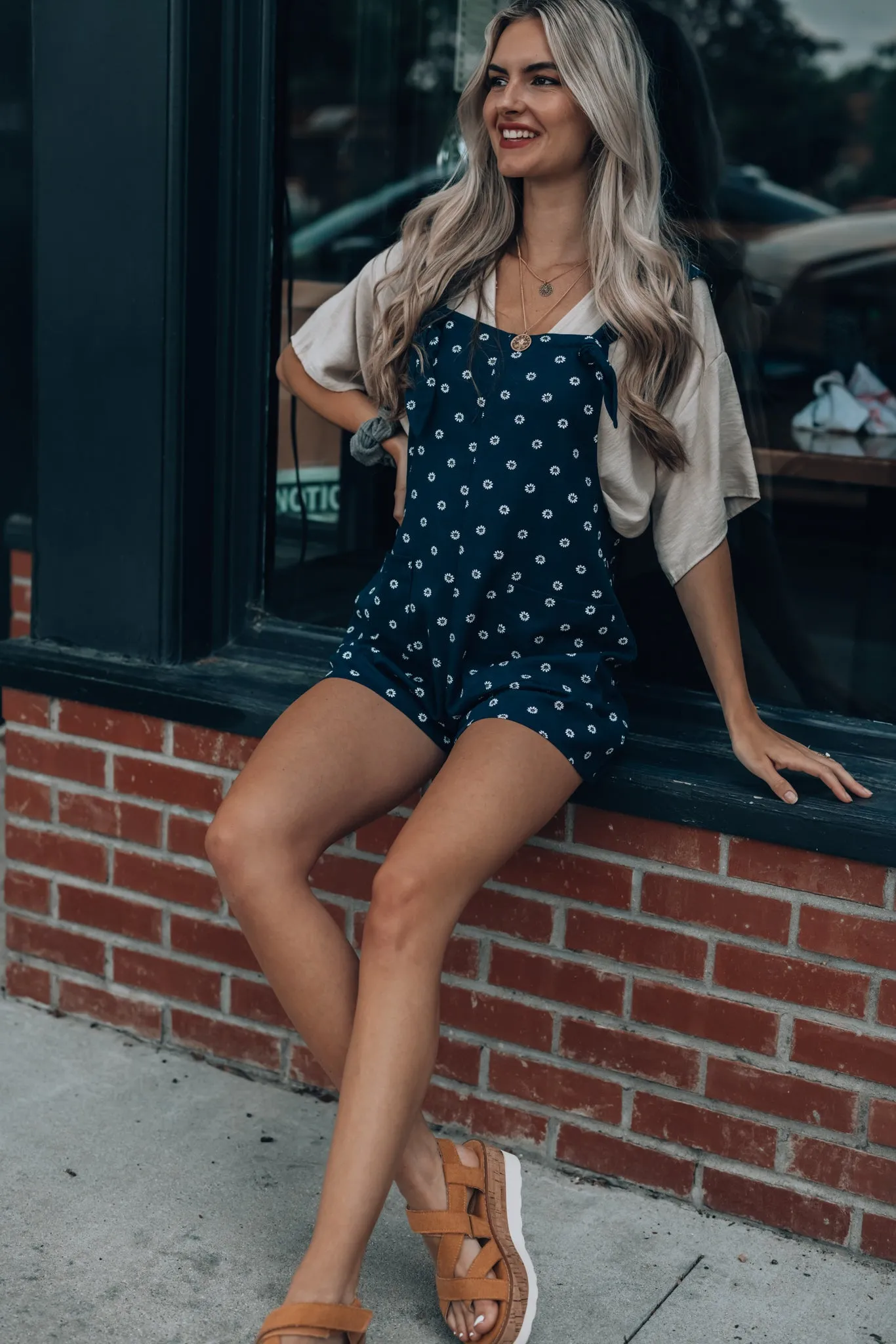 Daisy Overall Shorts FINAL SALE