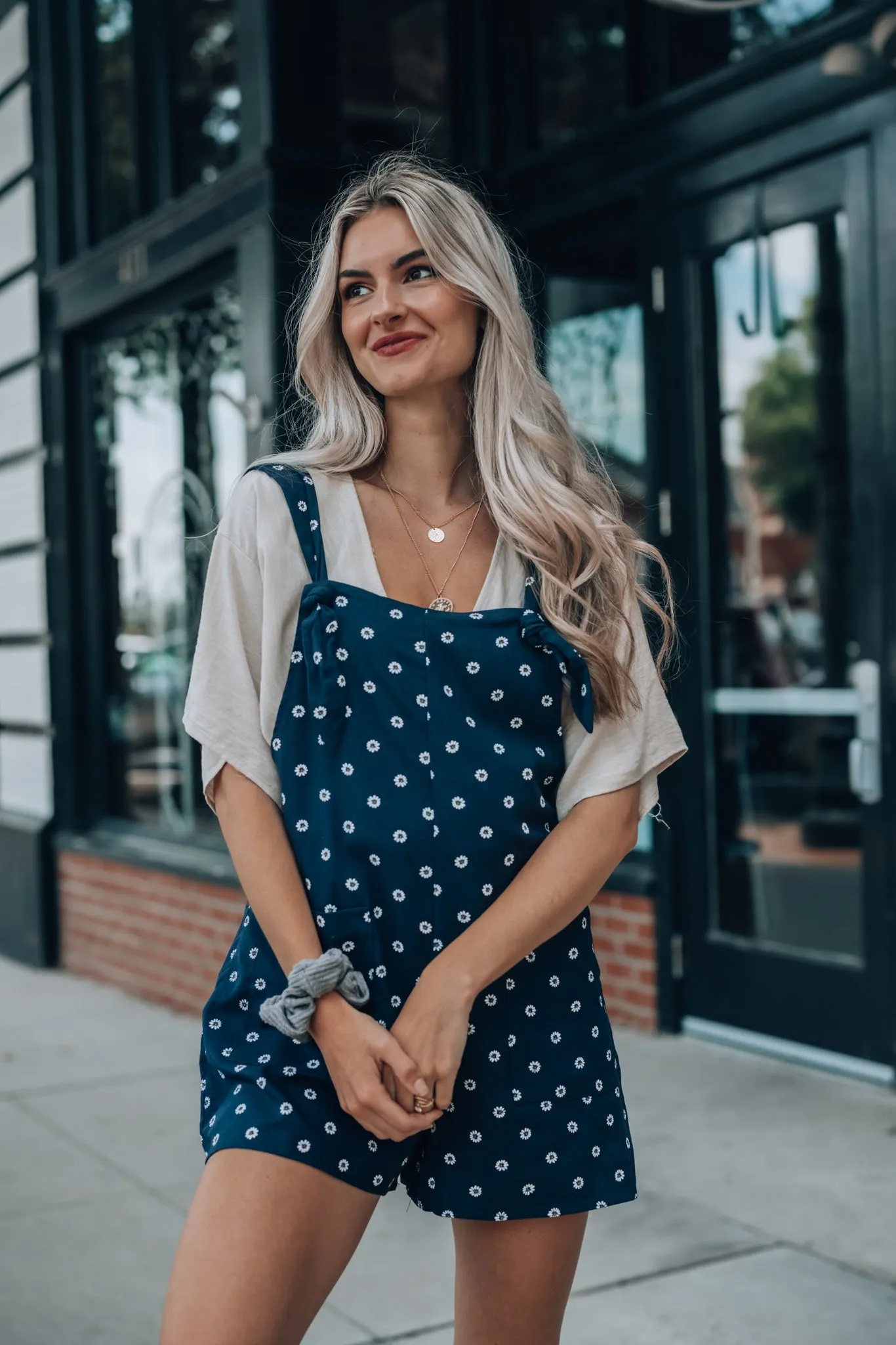 Daisy Overall Shorts FINAL SALE