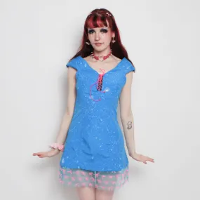 DOLL DRESS BLUE