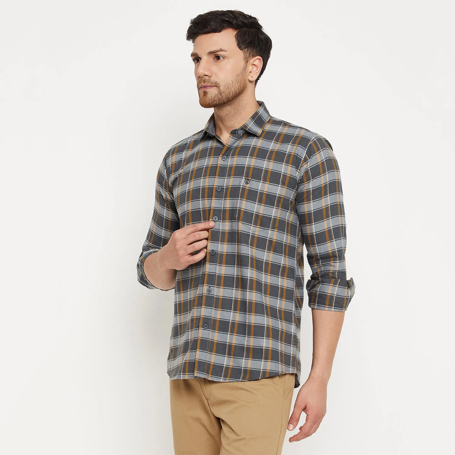 Duke Stardust Men Full Sleeve Cotton Shirt (SDO8CKM)