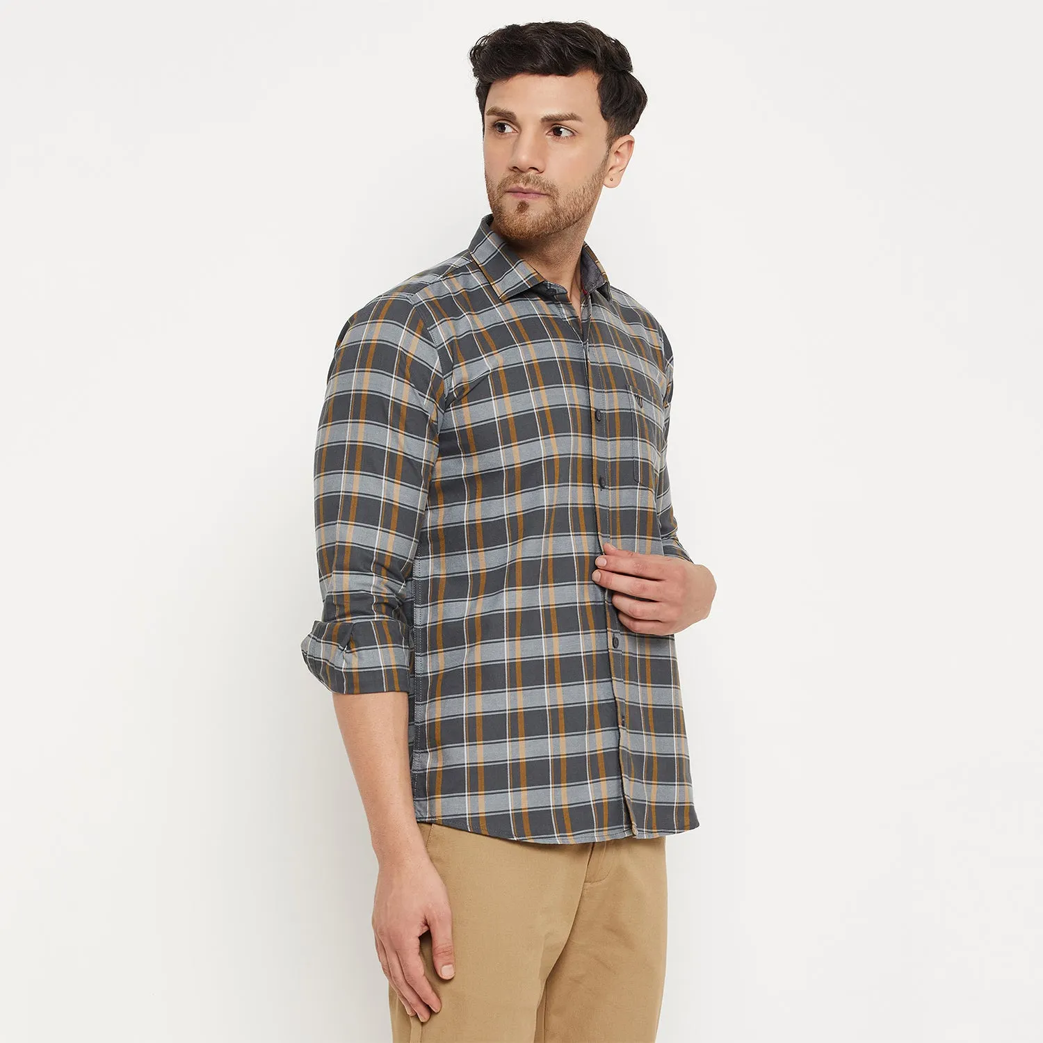 Duke Stardust Men Full Sleeve Cotton Shirt (SDO8CKM)