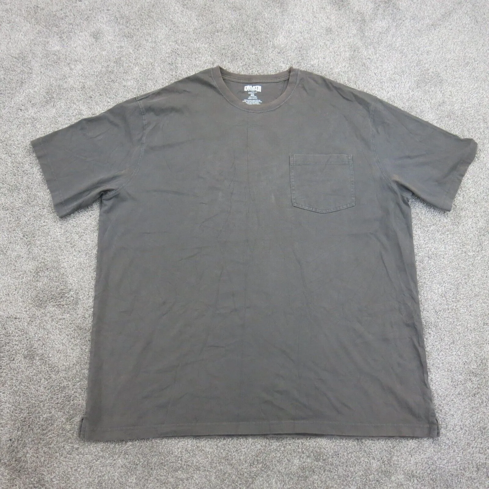 Duluth Trading Mens Pullover T Shirt Top 100% Cotton Short Sleeve Brown Size 2XL