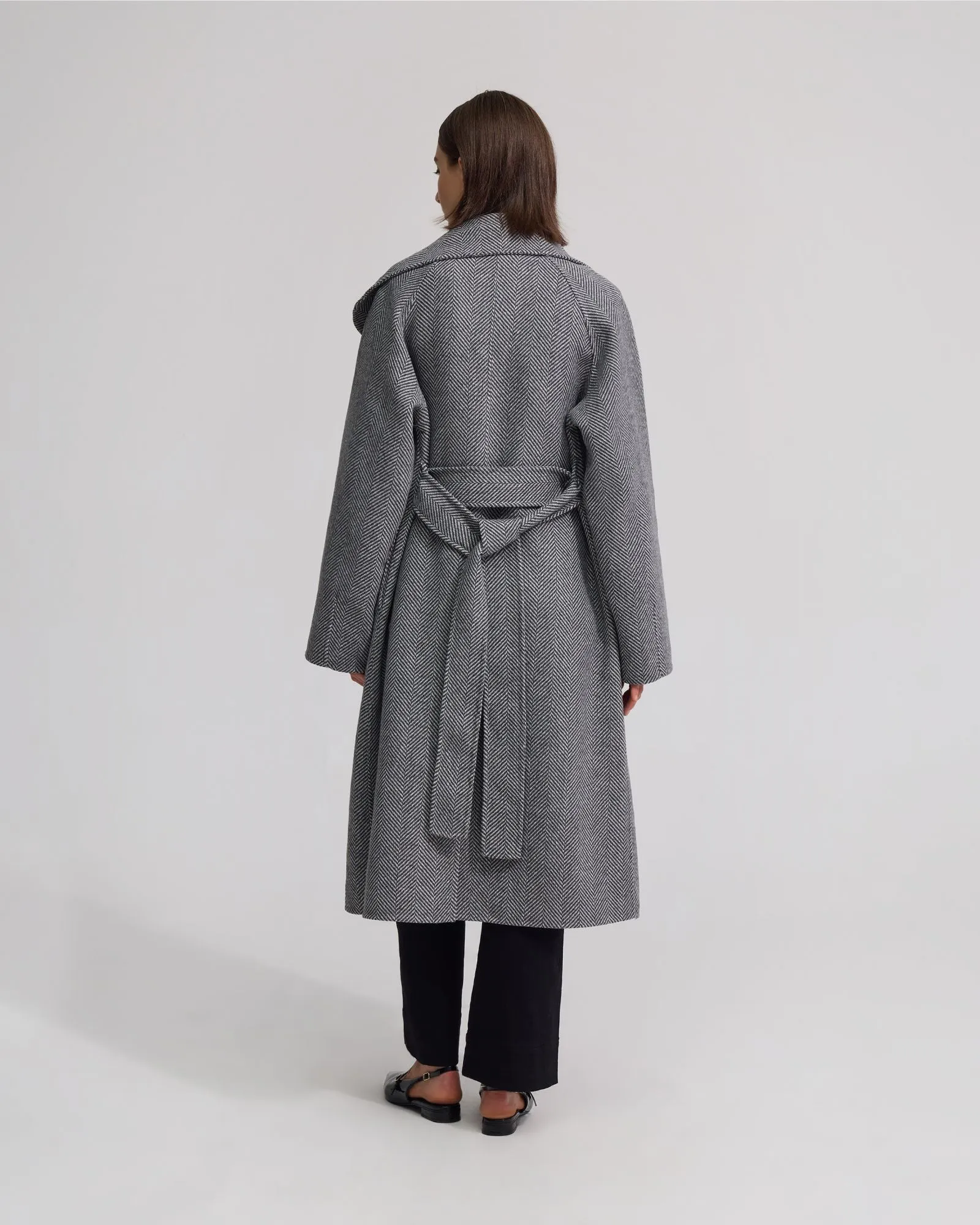 Edi Herringbone Coat