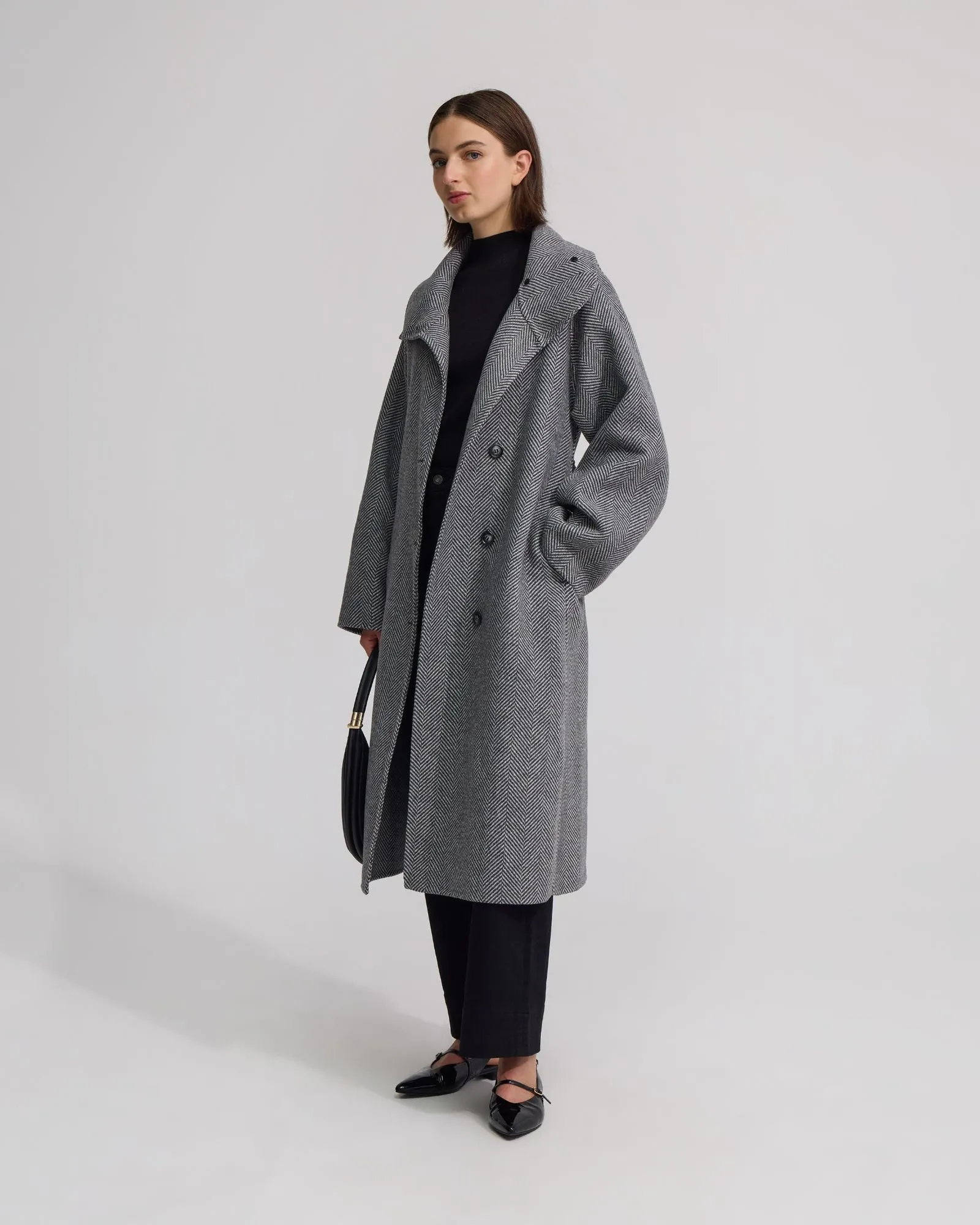Edi Herringbone Coat