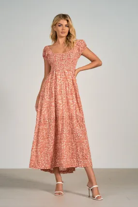 ELAN SP 23 MAXI DRESS IN SALMON