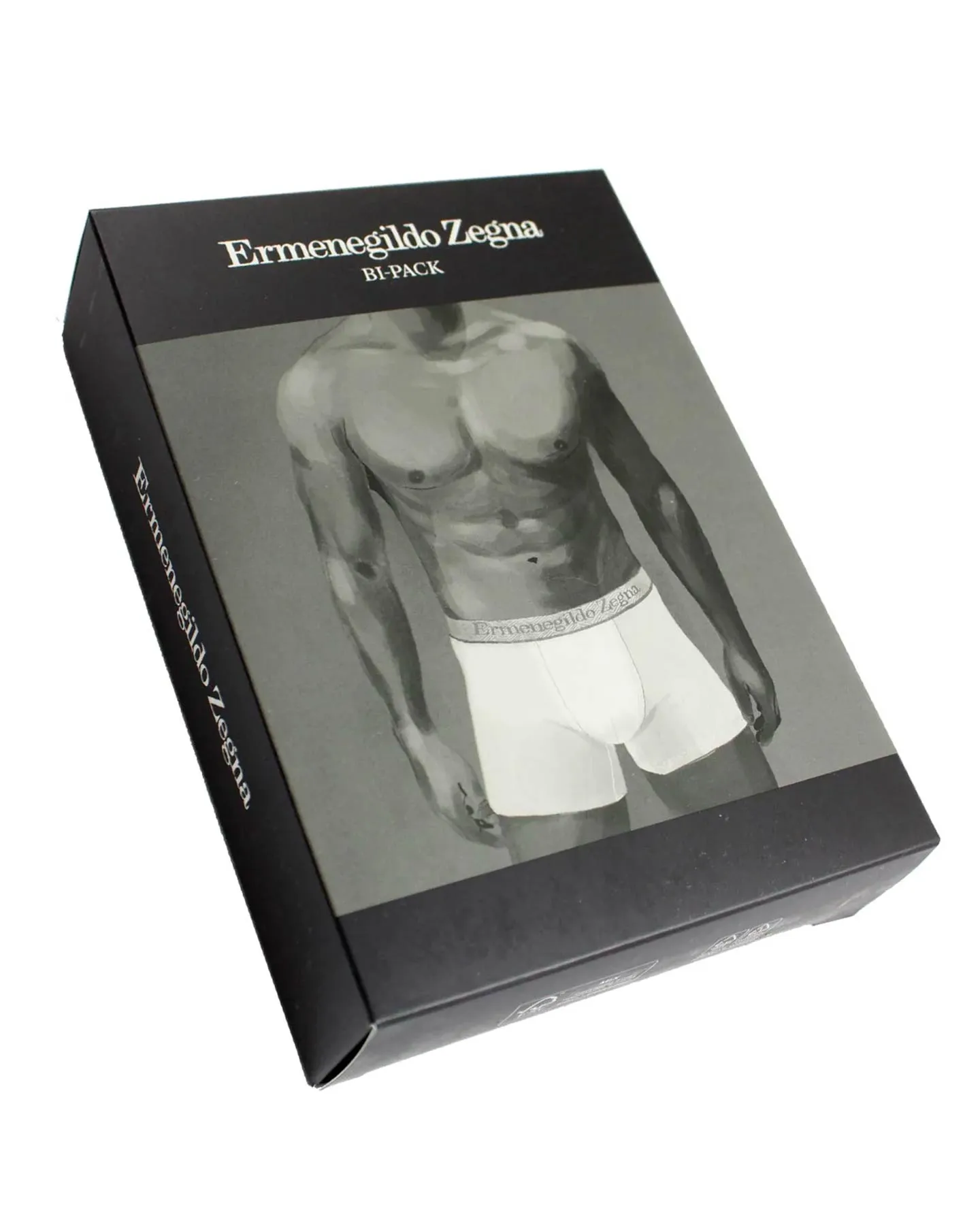 Ermenegildo Zegna Boxer Briefs Black Men Underwear 2 Pack - Stretch Cotton M SALE