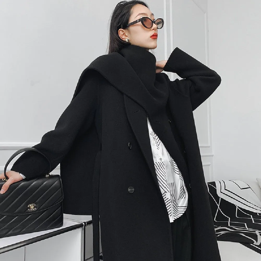 Feel the difference with our Women's Reversible Wool Coat.