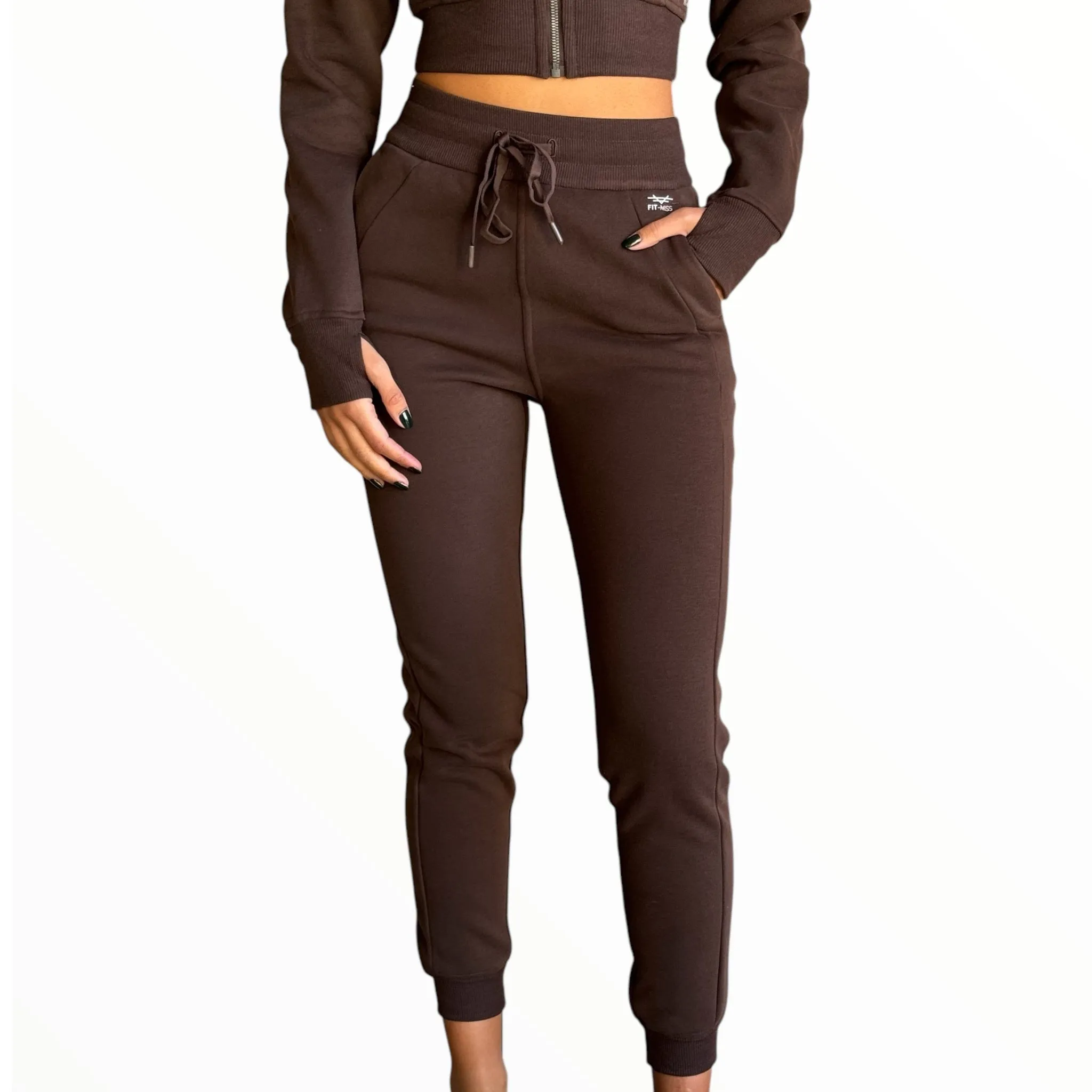 Fitted Fleece Set - Espresso