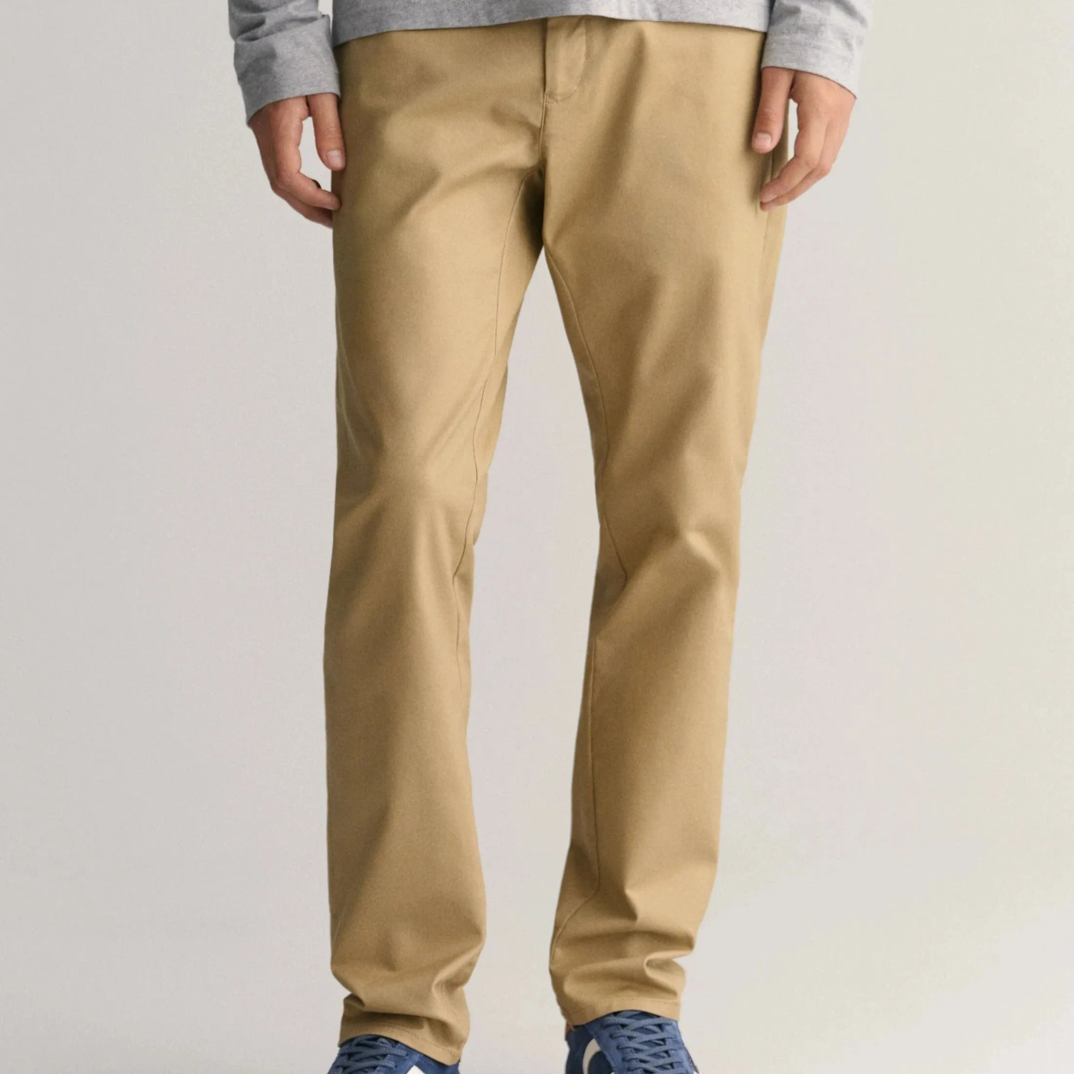 GANT Slim Fit Tech Prep™ Chinos In Dark Khaki