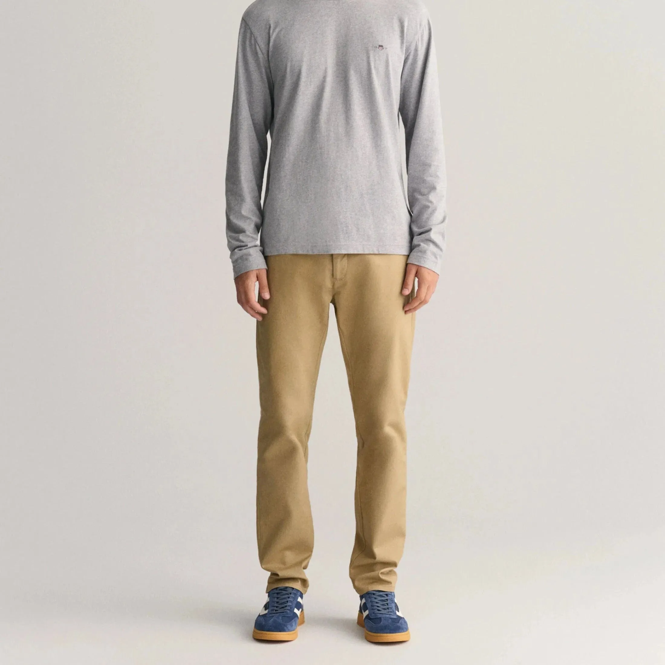GANT Slim Fit Tech Prep™ Chinos In Dark Khaki