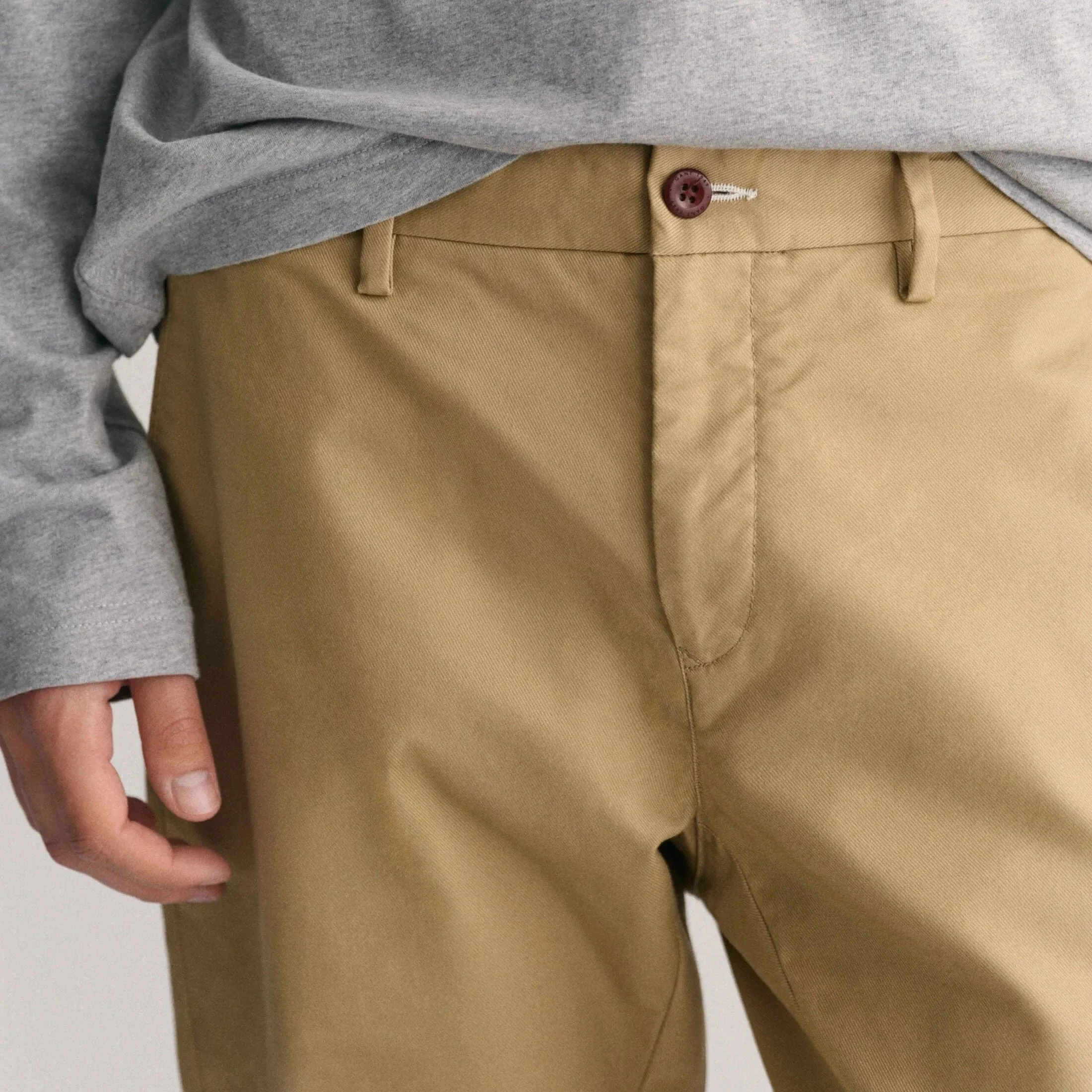 GANT Slim Fit Tech Prep™ Chinos In Dark Khaki