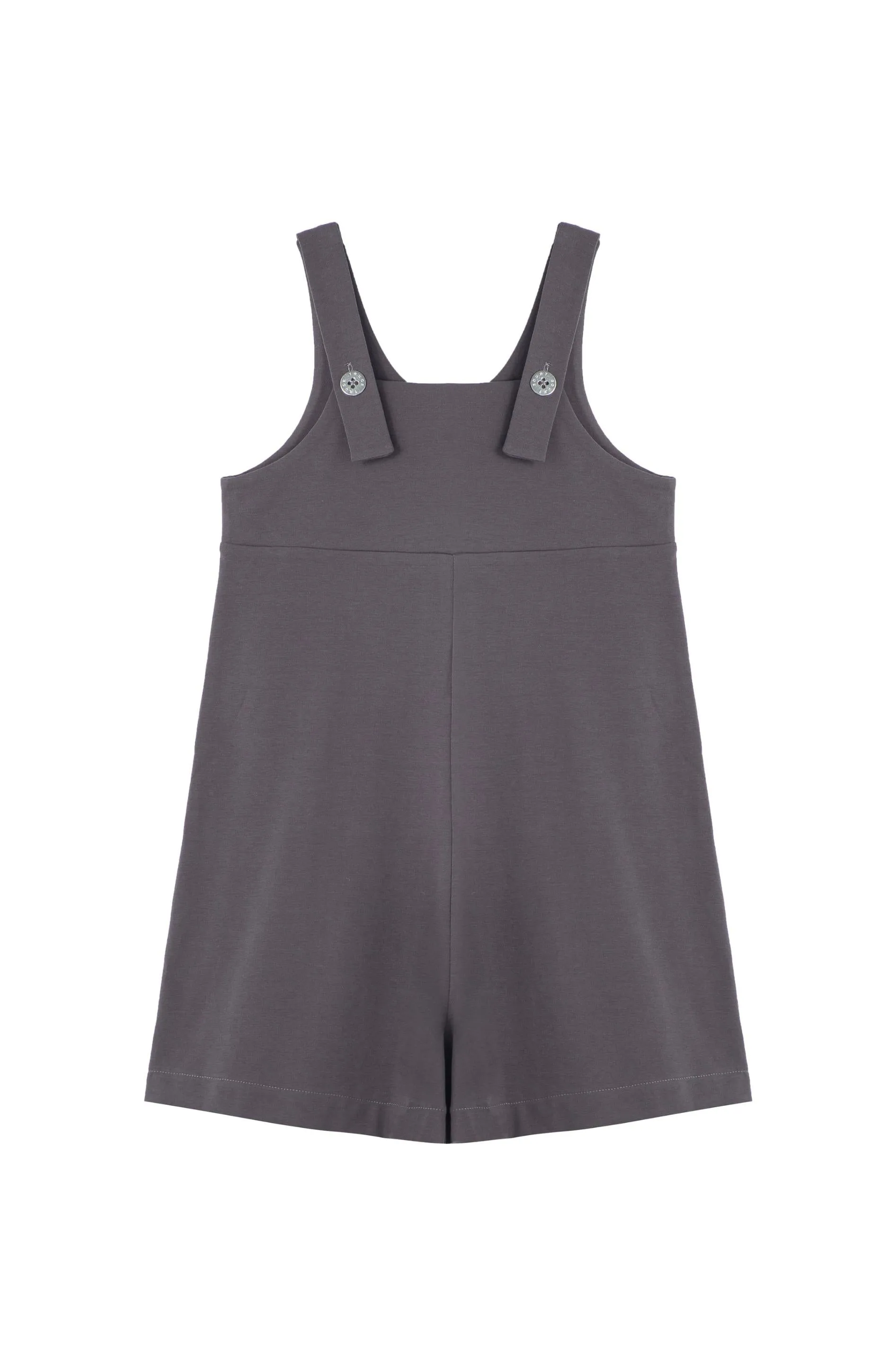 Gray Knit Romper (7-16)