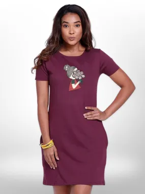 Half Sleeve  Long T-shirt For Women's