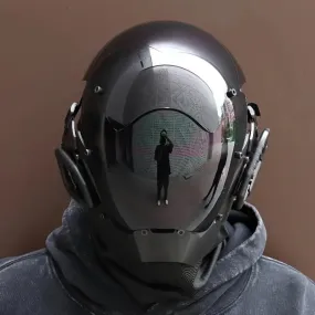 Halloween Futuristic Funky PVC Mask Helmet - Sci-Fi Cool Dress Up