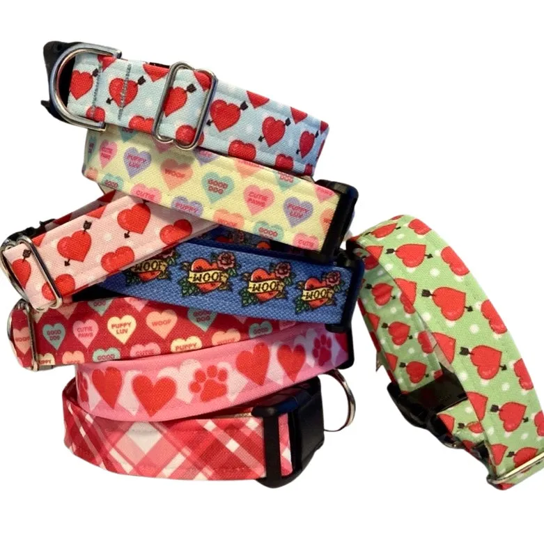 Hearts Collar Pink