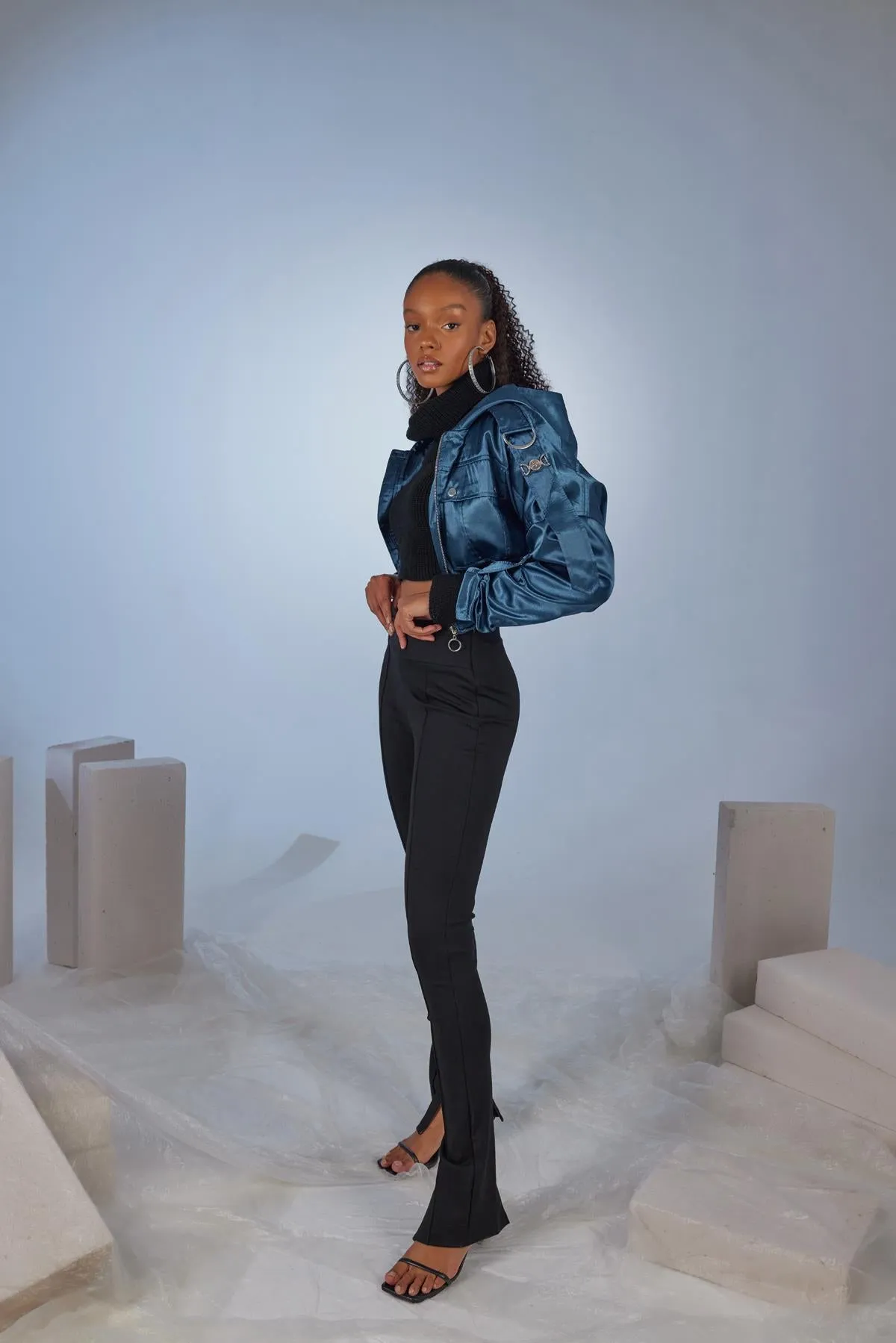 HLLY Women Fancy Jacket Navy - Davis