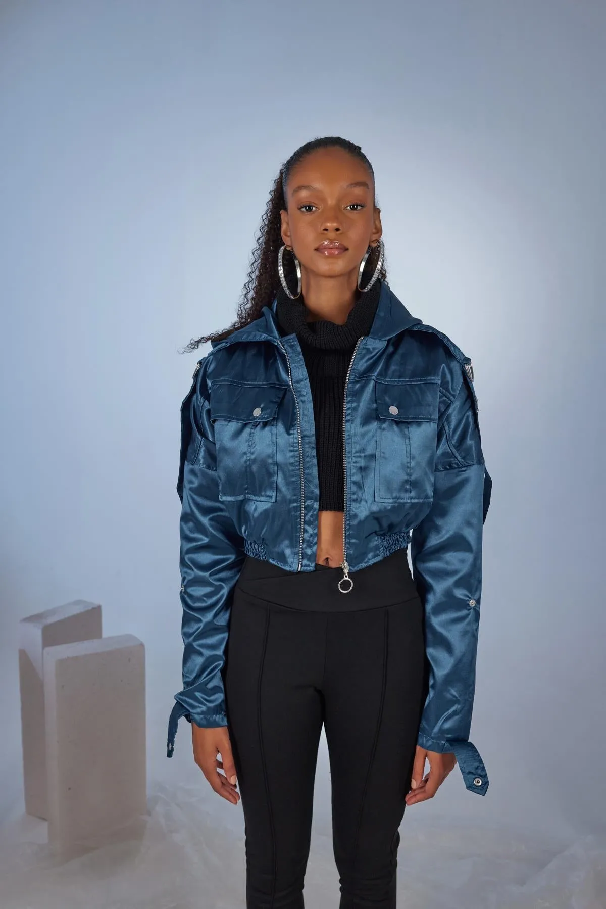 HLLY Women Fancy Jacket Navy - Davis