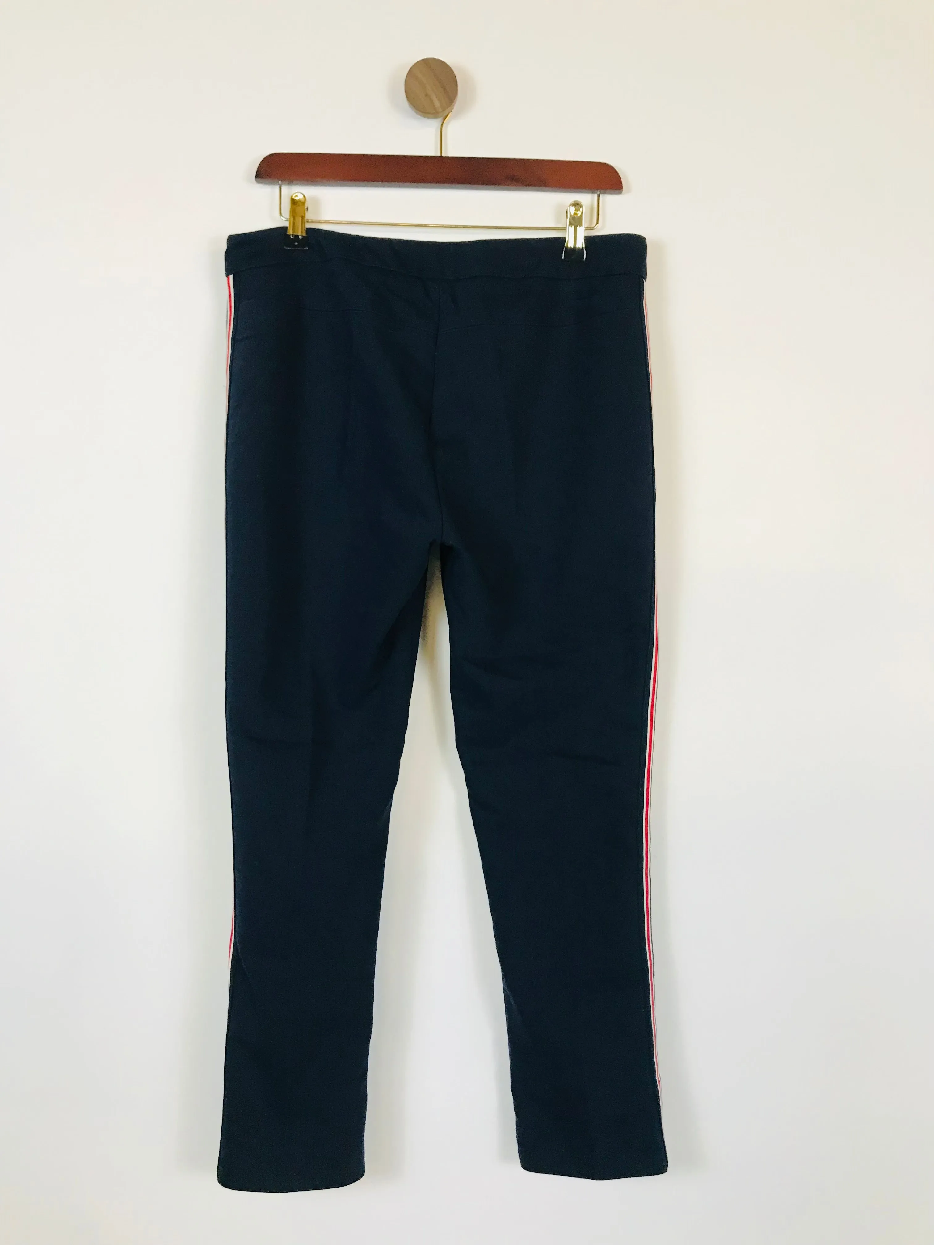 Hobbs Women's Side Stripe Chinos Trousers | UK12 | Blue