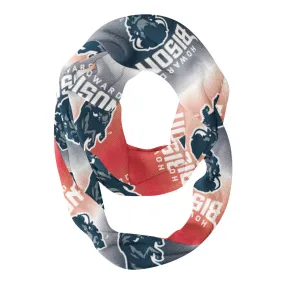 Howard Bison All Over Logo Game Day Collegiate Women Ultra Soft Knit Infinity Scarf by Vive La Fete