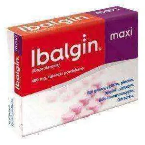 IBALGIN Maxi 0.4 x 12 tabl., ibuprofen 400mg, zentiva