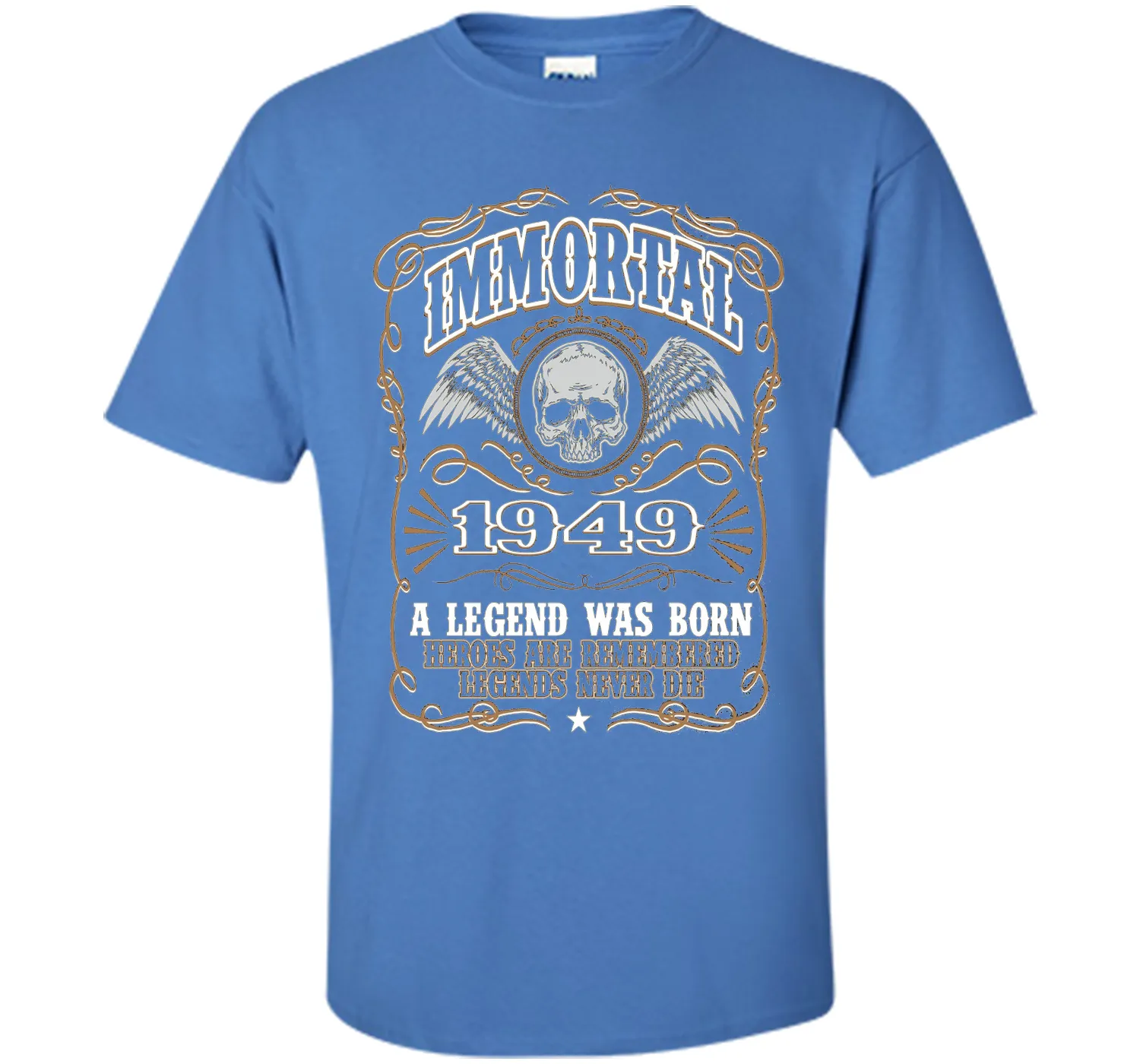 Immortal 1949 T-Shirt. 67th Birthday Gift For Men.