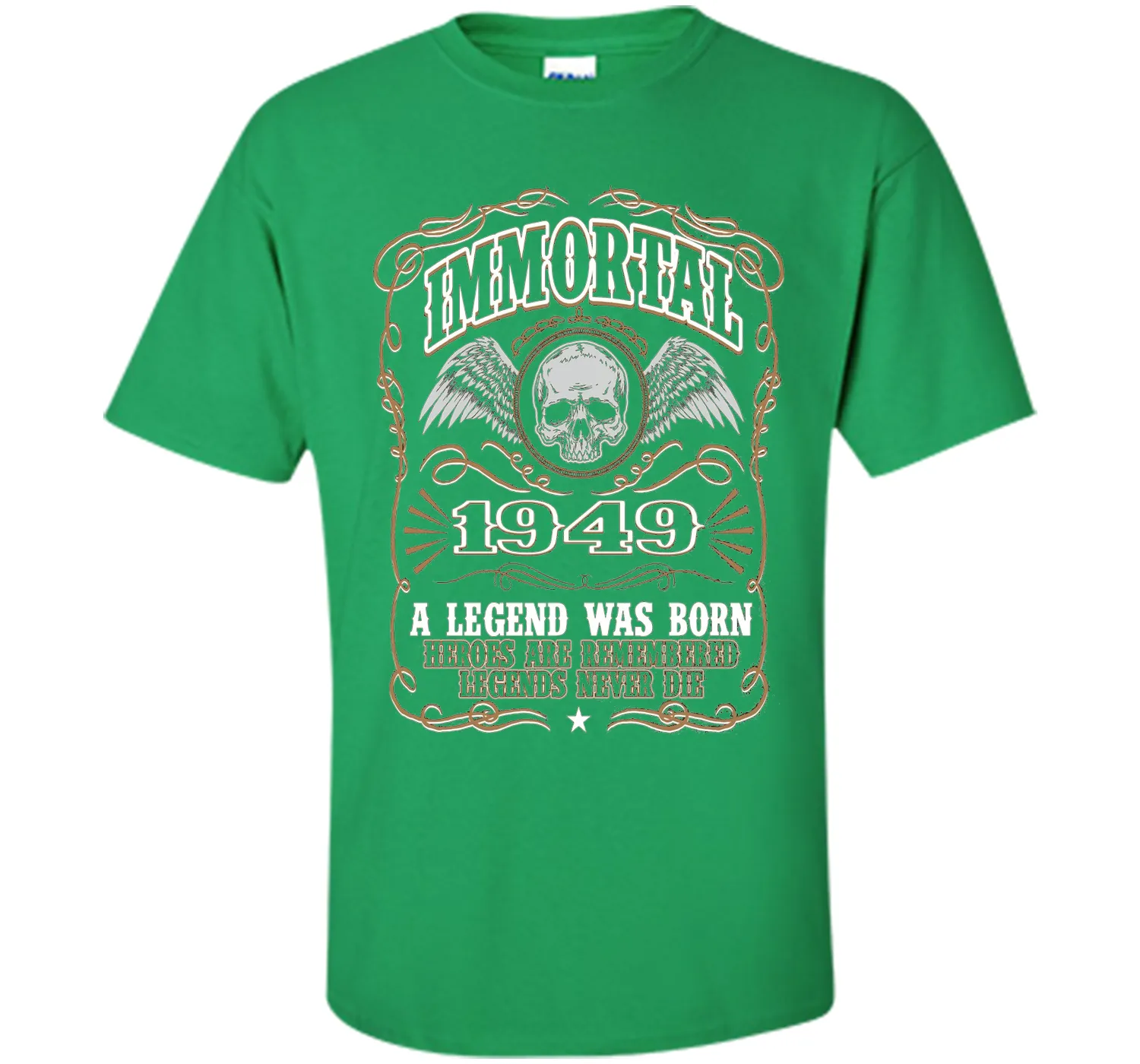 Immortal 1949 T-Shirt. 67th Birthday Gift For Men.