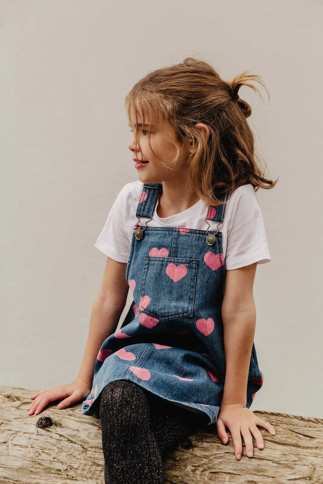 Jeans Overall Kleid "Magot Bon Coeur Pink"