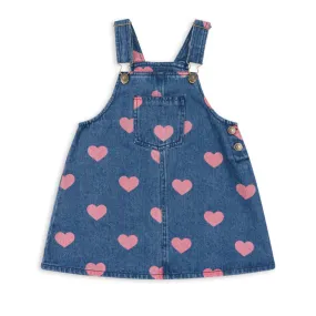 Jeans Overall Kleid "Magot Bon Coeur Pink"