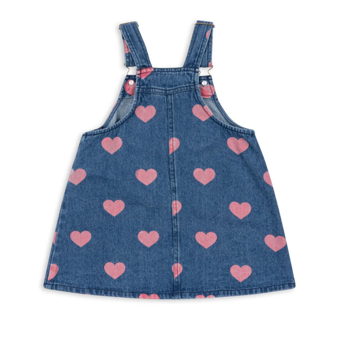 Jeans Overall Kleid "Magot Bon Coeur Pink"