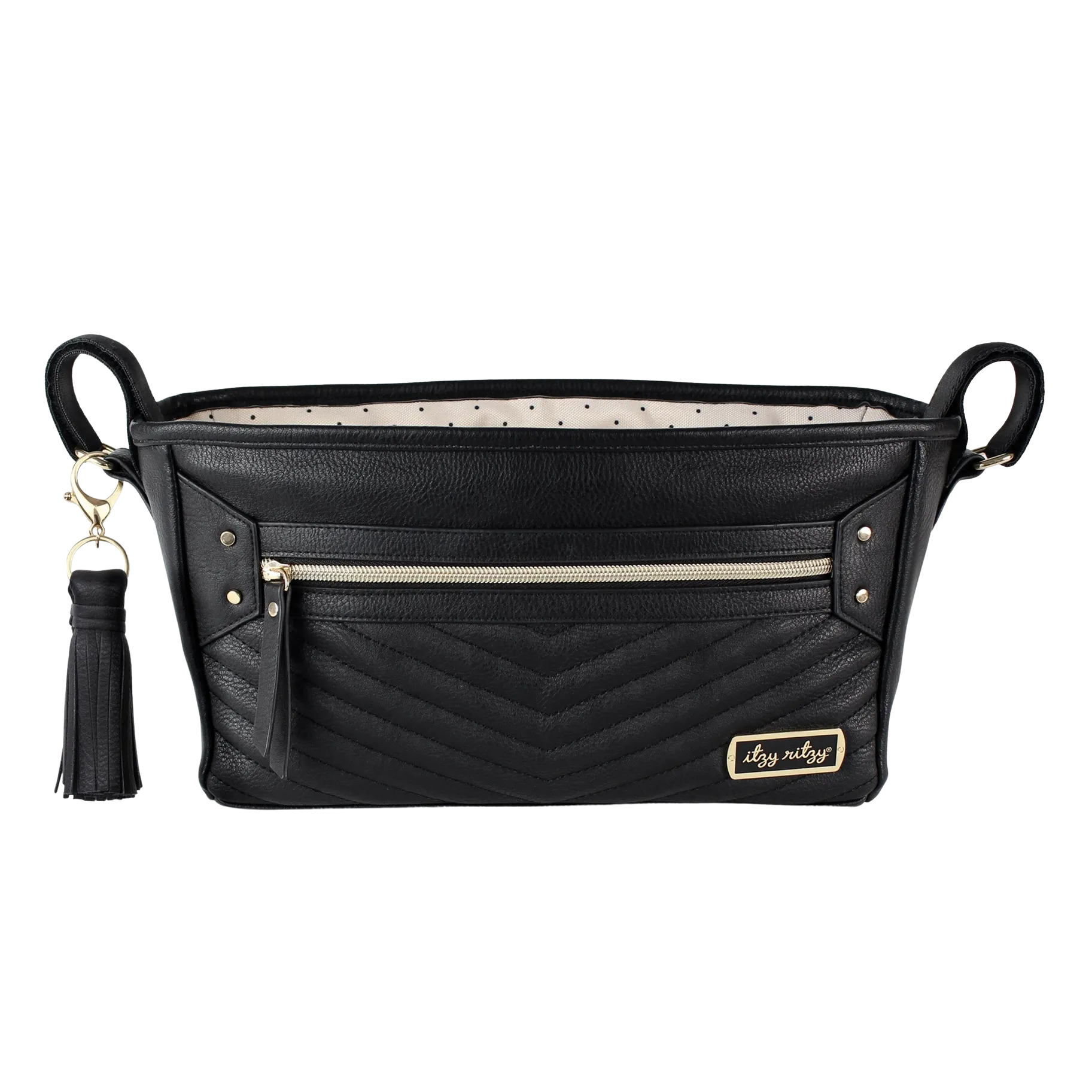 Jetsetter Black Travel Stroller Caddy with Tassel