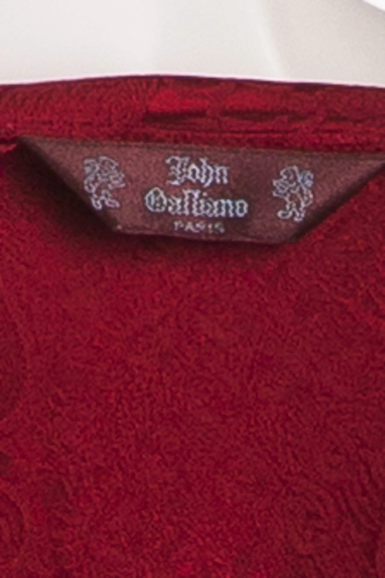John Galliano - Burgundy Silk Dress - FR 38