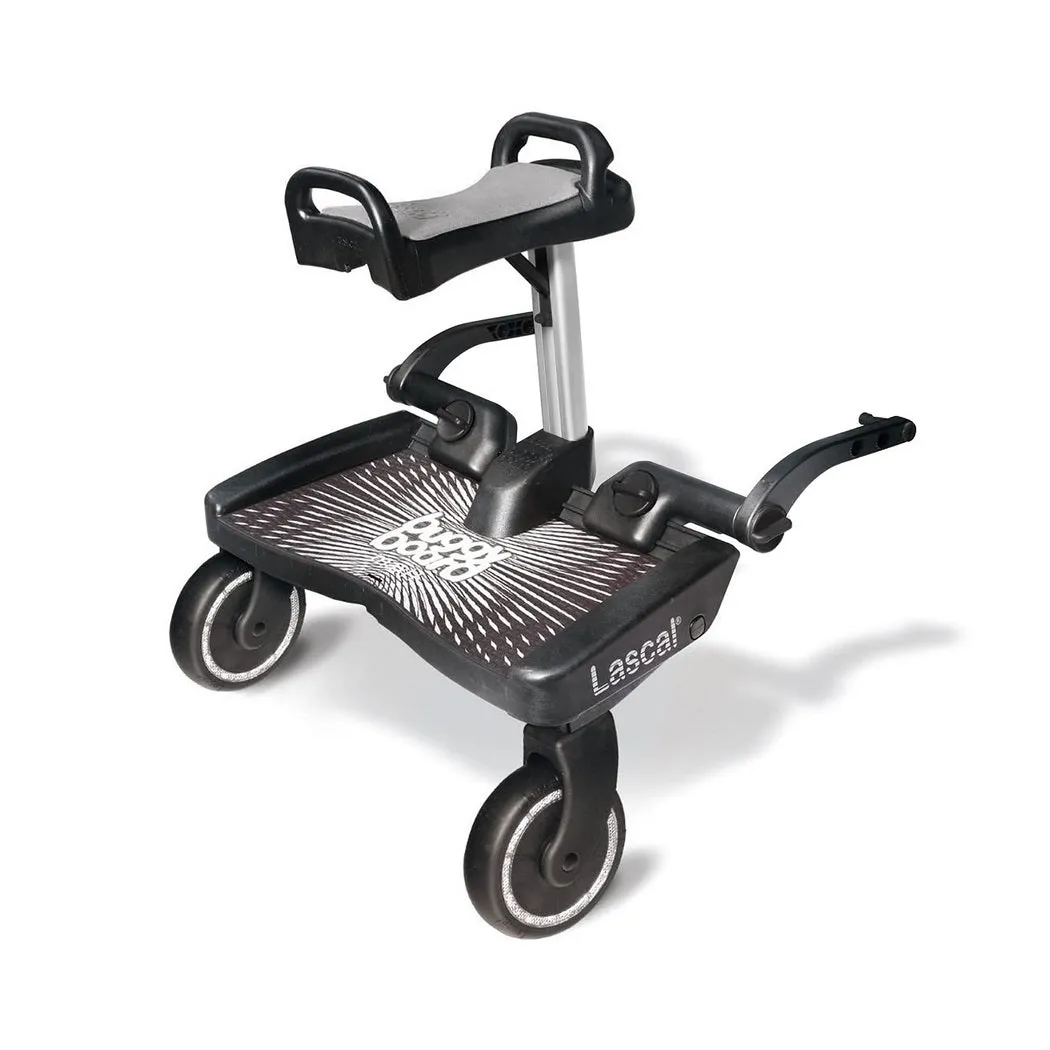 Lascal BuggyBoard Maxi Plus with Saddle (Black/Grey/Black)