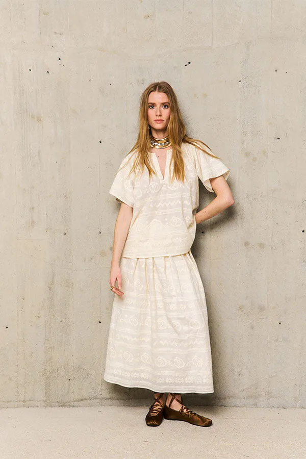 LAURE EMBROIDERED TUNIC