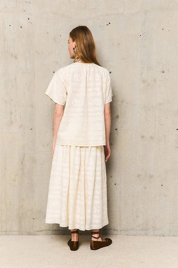 LAURE EMBROIDERED TUNIC