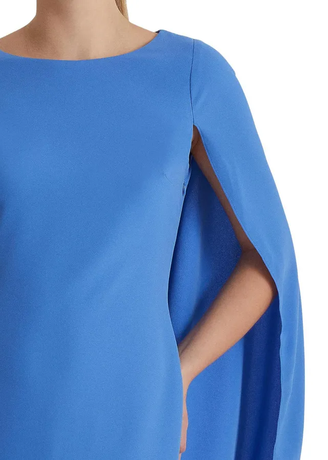 LAUREN Ralph Lauren Cape Georgette Cocktail Dress