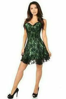 Lavish Green Lace Corset Dress