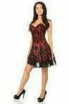 Lavish Red Lace Corset Dress