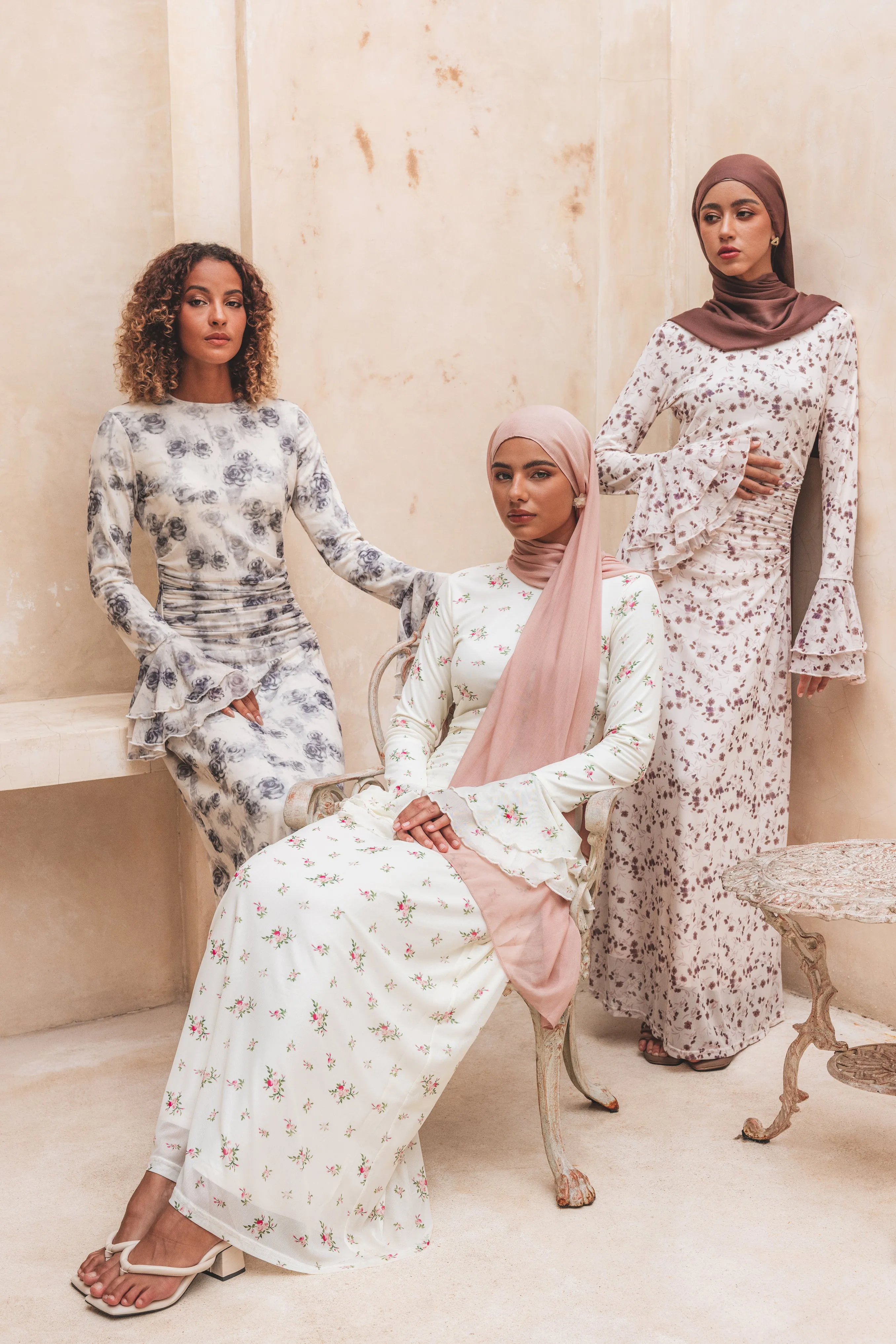 Leyla Maxi Dress -  Rose Floral