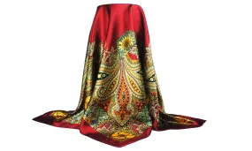 Long 90*90cm Polyester Square Scarf