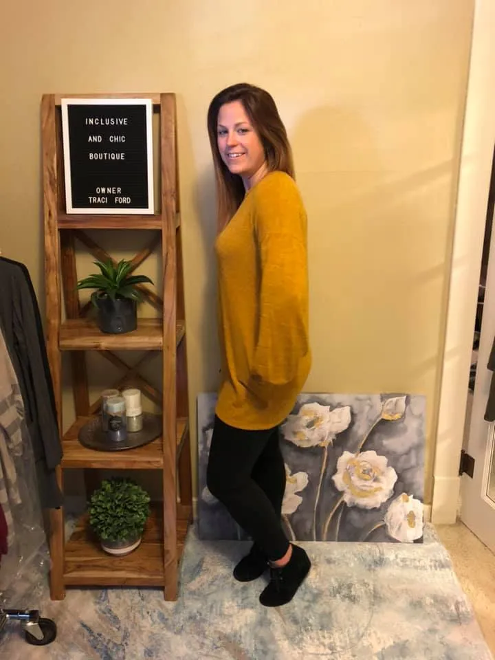 Long Bubble Sleeve Tunic with Pockets (Available in: Burgundy, Mustard, Navy)