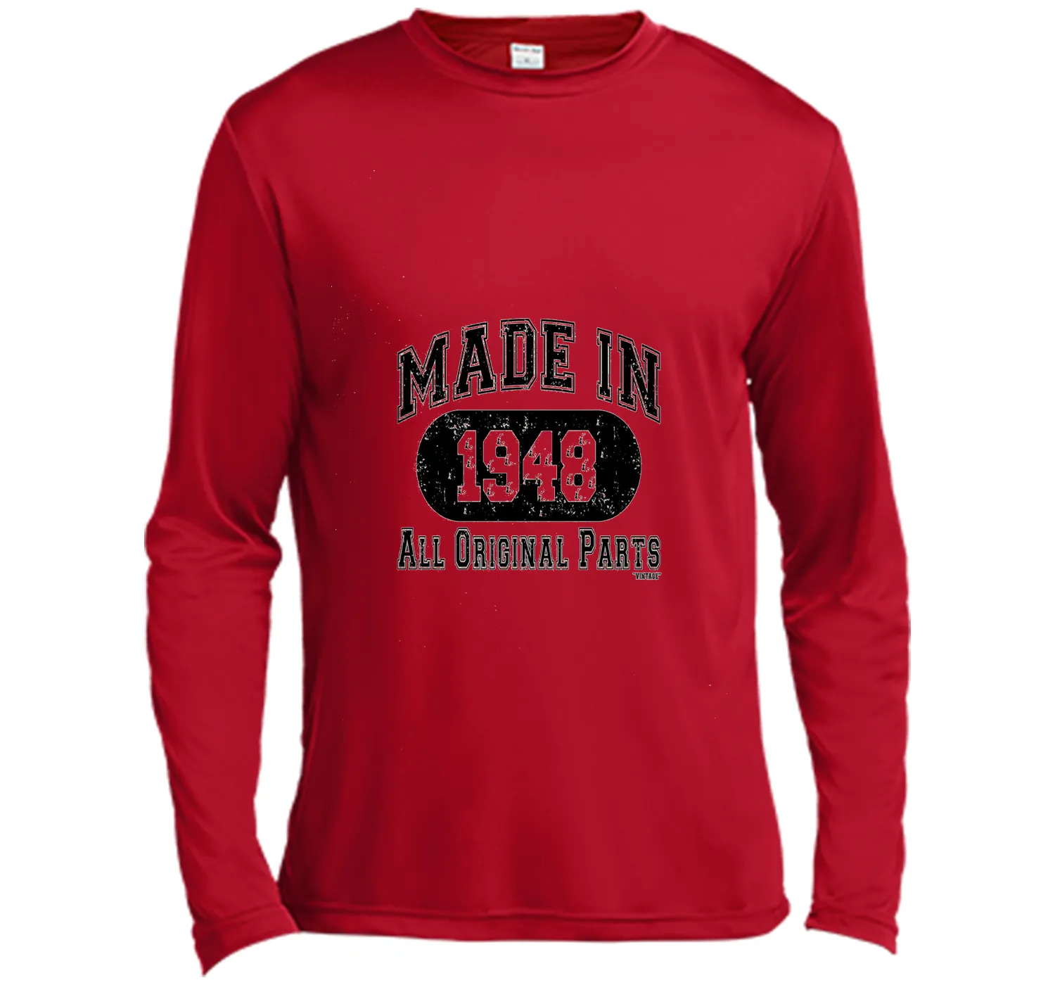 Made In 1948 All Original Parts Funny Birthday T-Shirt