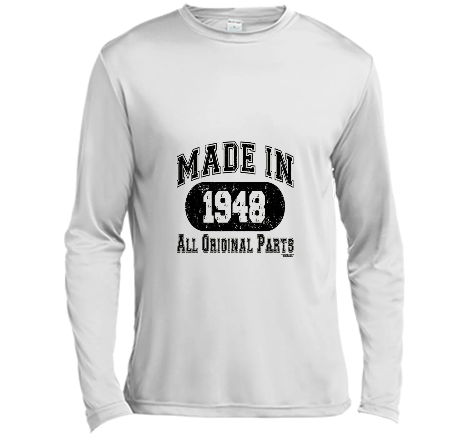Made In 1948 All Original Parts Funny Birthday T-Shirt